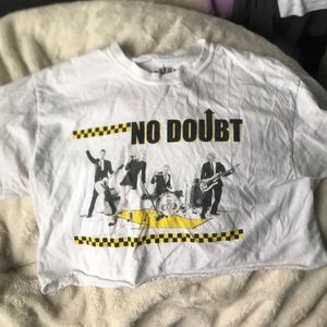 No Doubt cropped graphic T-shirt